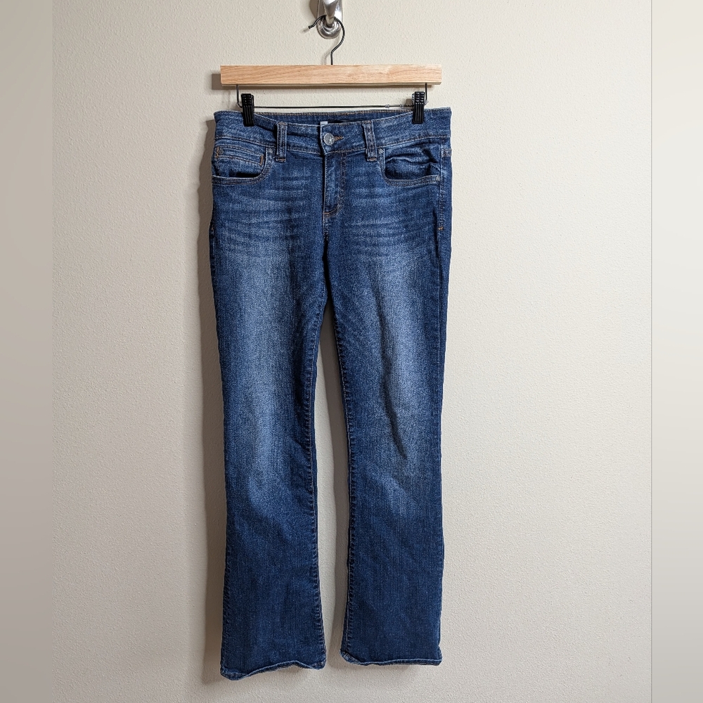 Kut From The Kloth Natalie Bootcut Jeans Womens 4 Blue Medium Wash Stretch Denim